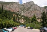 Delphi_001_05262010 - Car parks lining the road going through Ancient Delphi