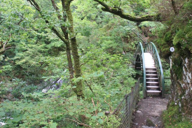Devils_Bridge_078_09032014 - The bridge over the Afon Mynach at the bottom of the Waterfalls Nature Walk well downstream of Mynach Falls
