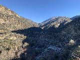 Devils_Gulch_Falls_001_iPhone_01212022 - Looking into the canyon carved out by the East Fork San Gabriel River from the East Fork Trailhead