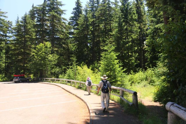 Diamond_Creek_Falls_001_07142016 - This was the far end of the Salt Creek Falls parking lot, but this was closer to the Diamond Creek Trailhead. Nevertheless, this shows you that there was ample parking on the day of our visit in mid-July 2016