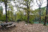 Diborrato_036_11192023 - Some picnic tables along the Elsa Trail upstream from the brink of the Cascata del Diborrato
