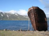 Djupavik_021_jx_06252007 - Another look at the rusted boat that was probably last used during the heyday of the herring trade at Djupavik