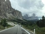 Dolomites_023_jx_07162018 - Sharing the road with these bicyclists as we were driving from Colfosco to Val Gardena