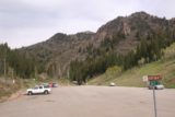 Donut_Falls_010_05262017 - Looking back at the wide Mill D Parking Lot before the gated turnoff for Cardiff Fork along Big Cottonwood Canyon Road. As you can see, there was plenty of parking space here during our late May 2017 visit.  Note that this photo and the remaining photos in this gallery were taken from that first visit of Donut Falls