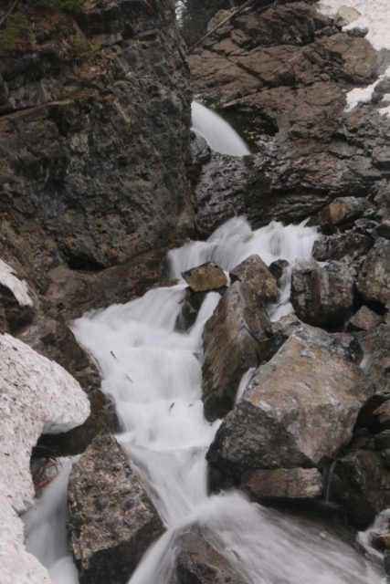 Donut_Falls_115_05262017 - Looking right up at the donut in Donut Falls where the creek disappears before re-emerging beneath a natural bridge