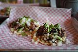 Downtown_Flagstaff_027_10082022 - Another closeup look at the brisket tacos served up at Bandoleros in downtown Flagstaff
