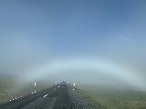 Drive_to_Dettifoss_East_014_iPhone_08122021 - Another look at a white rainbow as we were traversing the pass above Seydisfjordur