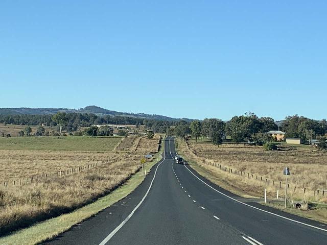 Drive_to_Queen_Mary_Falls_004_iPhone_07082022 - Driving the rural State Route 93 towards Boonah from Ipswich