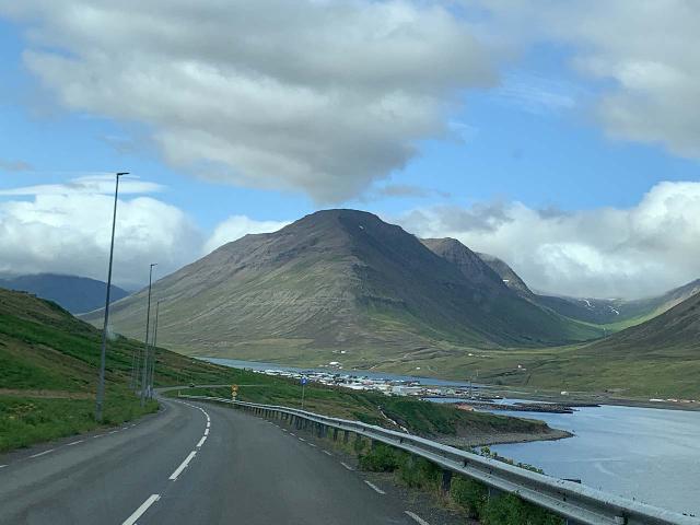 Drive_to_Siglufjordur_086_iPhone_08142021 - Ólafsfjörður was the scenic herring era town that was at the other end of the single-lane tunnel opposite the side that Migandifoss was on along the Route 82 going up the west side of Eyjafjörður