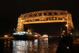Duluth_124_09272015 - A giant barge passing beneath the iconic bridge in Duluth