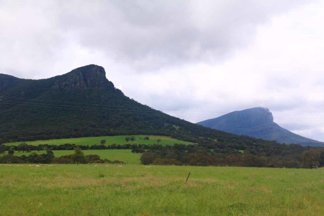 Dunkeld_006_11152017 - The shapely mountains of Mt Abrupt and Mt Sturgeon backed the town of Dunkeld, which was further south from our Kalymna Falls detour on our way to Hamilton from Halls Gap