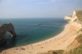Durdle_Door_036_09082014 - The full context of the beach by Durdle Door and Butter Rock