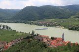 Durnstein_162_07072018 - Looking further east along the Wachau Valley and the Danube River from the castle ruins above Durnstein