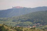 Durnstein_171_07072018 - Looking towards some other castle or town atop a hill way in the distance as seen from the castle ruins above Durnstein
