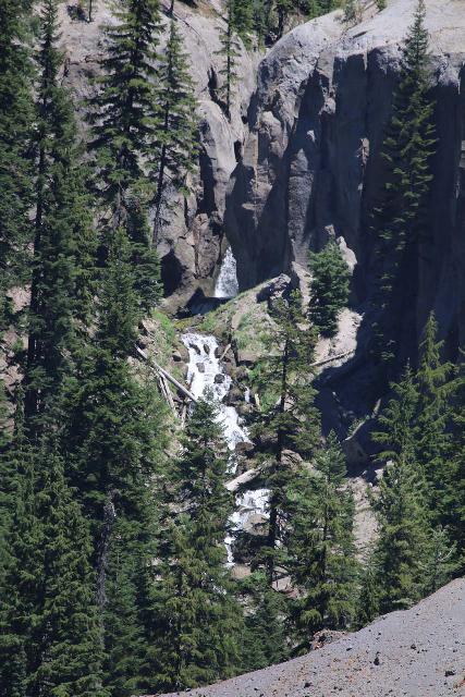 Duwee_Falls_telephoto_015_06282021 - Using a powerful telephoto lens to examine Duwee Falls more closely during our late June 2021 visit