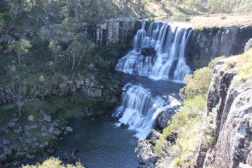 Ebor Falls seemed to us to be a pair of attractive waterfalls with a gorgeous two-tiered upper falls (see photo above) and a plunging lower tier.  This was yet another waterfall in the waterfall-...