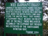 Elephant_Falls_001_jx_11102009 - Signage near the entrance of the Elephant Falls explaining the name that the British gave