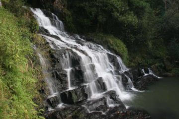Elephant Falls is the British name of what the local Khasi people once referred to as Ka Kshaid Lai Pateng Khohsiew (or 