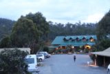 Enchanted_Walk_087_11302017 - Looking back at the main building of the Pepper's Cradle Mountain Lodge upon the conclusion of the Enchanted Walk