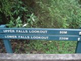 Erskine_Falls_011_jx_11162006 - This was the sign at the Erskine Falls Trailhead during our November 2006 visit, which looked a bit different from our November 2017 visit though the info stayed the same