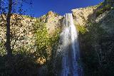 Escondido_Falls_077_03182023 - Broad look up at the Escondido Falls' upper drop