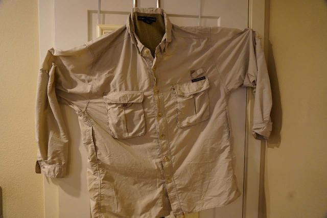 The ExOfficio shirt that I’ve been using for many years. The ExOfficio Air Strip seems to be the latest version of this classic