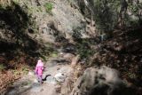 Falls_Canyon_Falls_025_02212016 - Julie and Tahia now following a fairly obvious trail-of-use within Falls Canyon