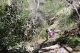 Falls_Canyon_Falls_037_02212016 - Tahia and Julie about to climb up towards a narrow part of Falls Canyon