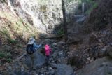Falls_Canyon_Falls_047_02212016 - Tahia and Julie continuing deeper in the partially shaded Falls Canyon