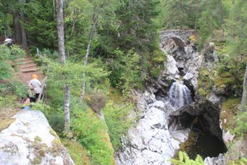 The Falls of Bruar were a series of at least three pretty significant waterfalls (at least that's how many we counted) each with a distinct character all their own.  The cumulative height of all...