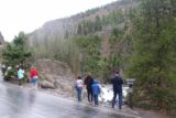 Firehole_Canyon_Drive_023_08142017 - Contextual look at the Firehole Falls and the onlookers alongside the Firehole Canyon Drive
