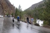 Firehole_Canyon_Drive_026_08142017 - Context of the pullout and the many people who have stopped to get a good look at the Firehole Falls