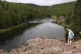 Firehole_Canyon_Drive_062_08142017 - Looking down towards the wide calm part of the Firehole River on our August 2017 visit. It wasn't hard to imagine why the Firehole Swimming Area was here