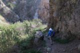 Fish_Canyon_Falls_139_02132016 - The early season hike to Fish Canyon Falls in 2016 meant that it didn't take long for the shadows to grow longer and provide us some relief on the return hike