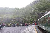 Flam_Railway_077_07222019 - Context of the Kjosfossen viewing platform just as train passengers were getting off and crowding the railings