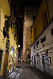 Florence_041_11202023 - Looking down one of the alleyways as we left the Pizzeria o'Vesuvio and did some night time exploring of the city of Florence