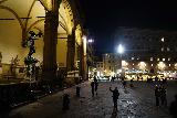 Florence_051_11202023 - Looking across the Medusa beheading statue at the Loggia dei Lanzi in the Piazza della Signoria