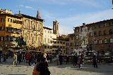Florence_287_11212023 - Looking across the Piazza della Signoria towards some statue of Nettuno (Neptune)