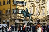Florence_289_11212023 - Looking towards the equestrian statue of Cosimo I de' Medici at the Piazza della Signoria