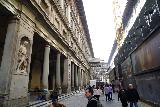 Florence_296_11212023 - Walking towards the entrances of the Uffizi Gallery