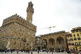 Florence_357_11212023 - Another contextual look across the busy Piazza della Signoria with the tower of the Palazzo Vecchio dominating the scene