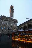 Florence_586_11212023 - It started raining again when we made it back to the Piazza della Signoria after sunset
