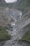 Fox_Glacier_143_12262009 - A closer look at that waterfall tumbling near the termins of Fox Glacier