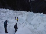 Franz_Josef_helihike_054_11222004 - Walking through a more open field of jumbled ice atop the Franz Josef Glacier