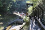 Fukuroda_082_10152016 - The bouncy suspension bridge near the bottom of Fukuroda Falls