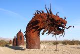 Galleta_Meadows_020_02082019 - Different angled view of the full length of the famous dragon in Galleta Meadows in Borrego Springs