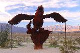 Galleta_Meadows_081_02082019 - Some kind of eagle sculpture at Galleta Meadows in Borrego Springs