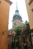 Gamla_Stan_113_06132019 - Looking up at the spires of the German Church