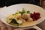 Gamla_Stan_162_06142019 - The Swedish Meatball dish served up at Kastanjen in Gamla Stan