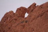 Garden_of_the_Gods_070_03222017 - Closer look at the arch formation atop of the Kissing Camels at the Garden of the Gods